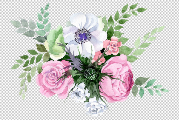 Elevating Digital Design with the Bouquet of Yellow Irises Watercolor Set