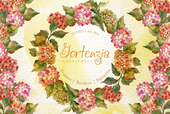 Elevating Digital Design with the Gortenzia Watercolor Flower Set: A Strategic Asset for Modern Creatives