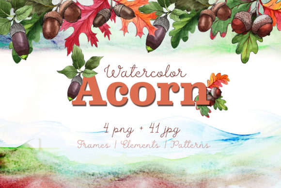 Evaluating the Autumn Acorn Leaf and Plant Watercolor Set for Seasonal Design Projects
