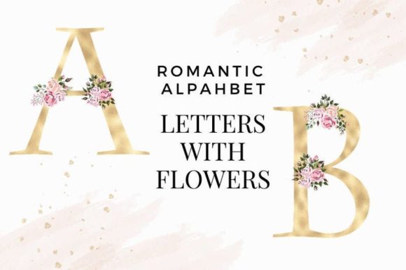 Mastering Digital Design with Vintage Roses Gold Foil Alphabet PNGs
