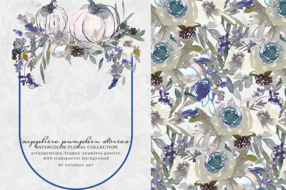 Understanding Watercolor Sapphire Pumpkin and Florals: A Guide to the Sapphire Pumpkin Stories Clipart Collection